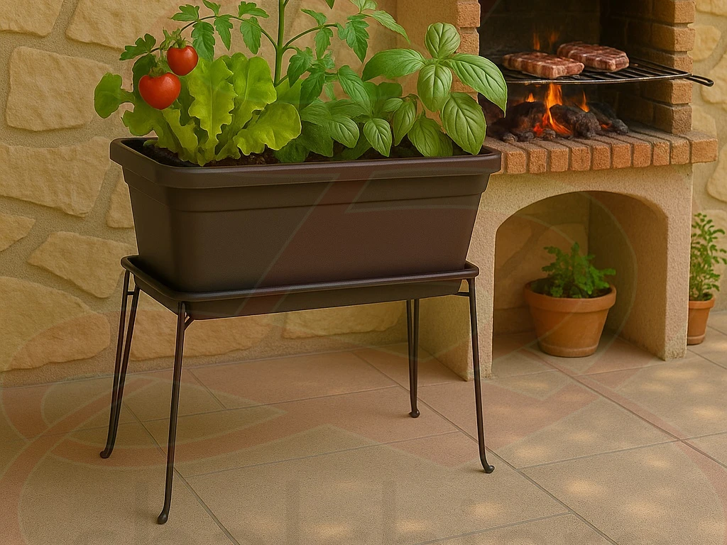 FIORIERA FERRO BATTUTO MULTIUSO