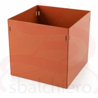 CUBO PORTAVASO MODULARE 25 MARRONE RAME