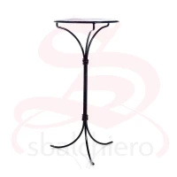 TAVOLO FERRO BATTUTO TONDO SLIM